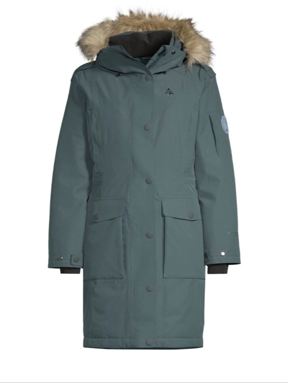 Woods - BRAND NEW Green 600Fill Down Filled Parka with Fur Hood